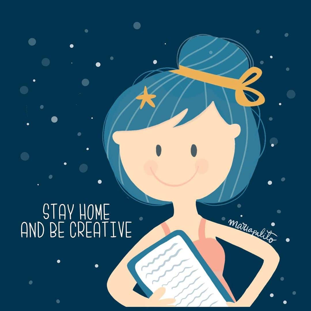 Stay home and be creative. +25 Positive Affirmations for Anxiety Relief