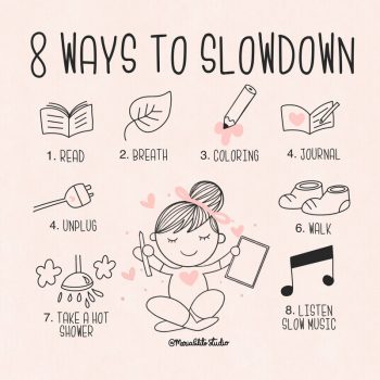 8 Easy ways to slowdown your mind after a busy day - MariaPalitoStudio