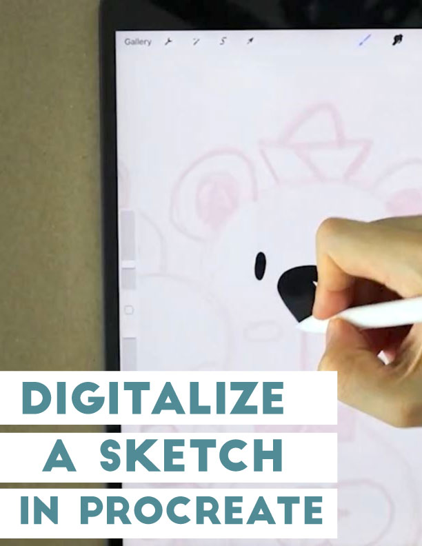 Digitalize a Sketch in Procreate using your Ipad​