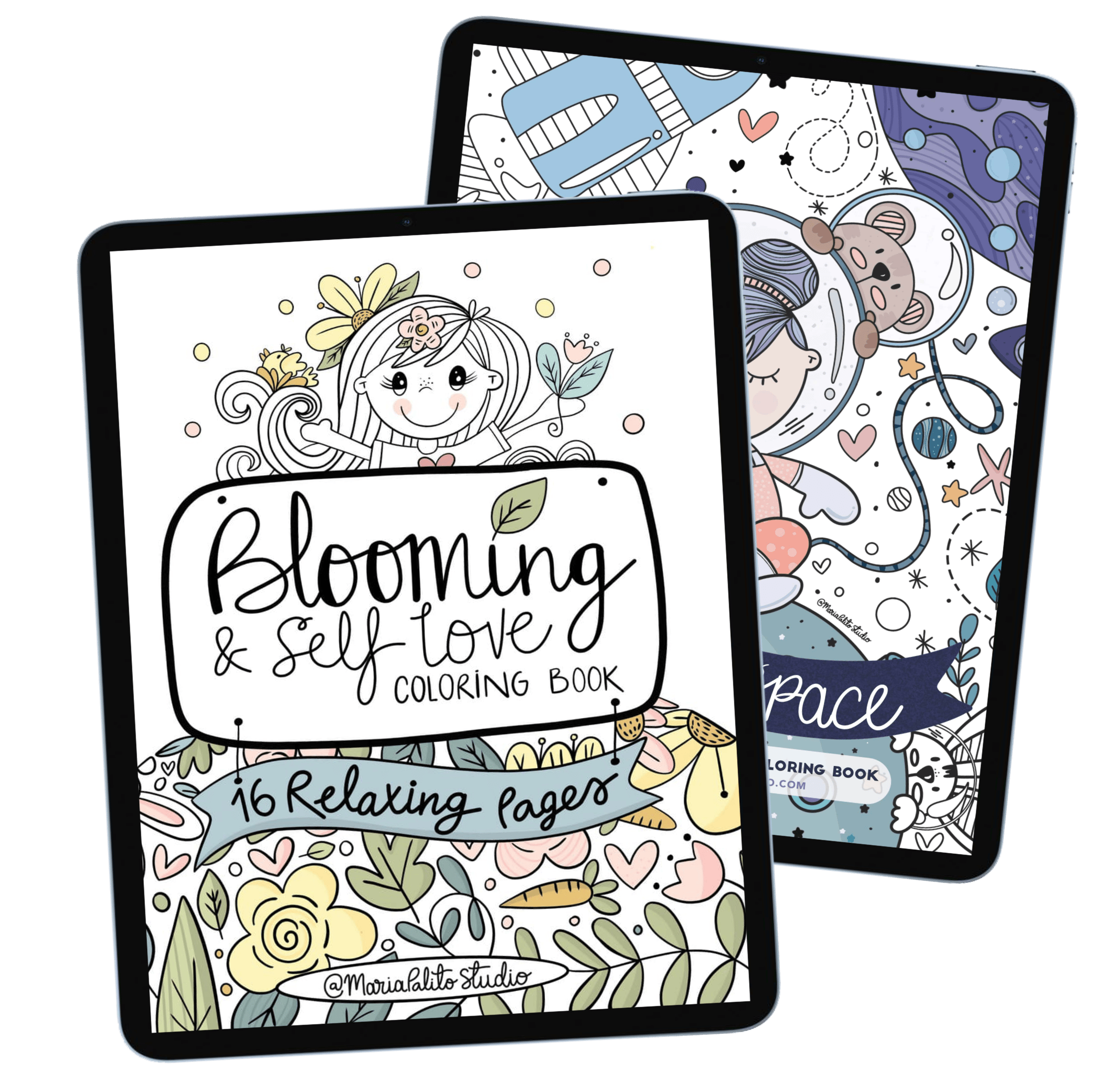 Digital Coloring Book Bundle: 32 Relaxing Coloring Pages