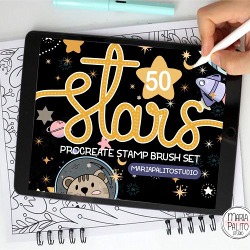 54 Stars Procreate Brushes & Sparkles and Blinks