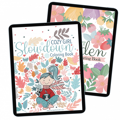 Procreate Coloring Book Bundle 32 Digital Coloring Pages