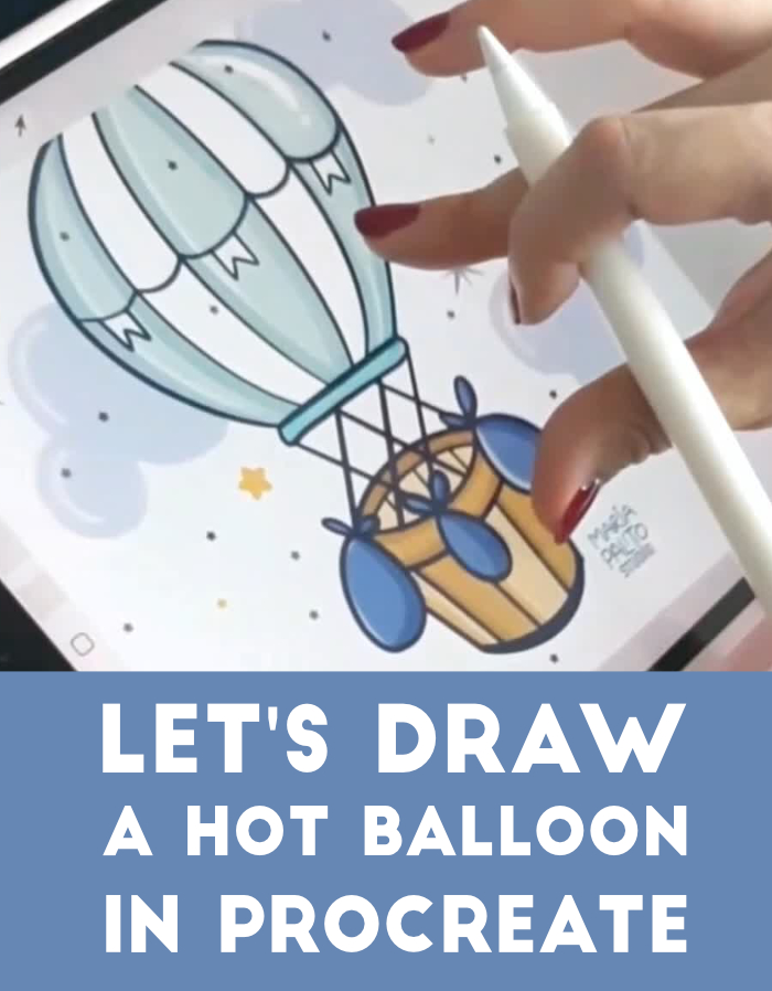 How to Draw a Hot Balloon in Procreate