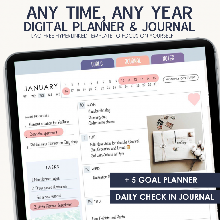 GOODNOTES Planner Journal Undated M030