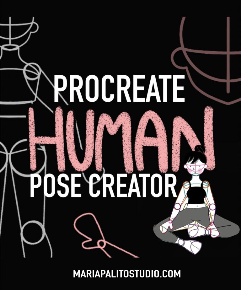 Mastering Human Proportions: Human Pose Drawing Tool for Procreate