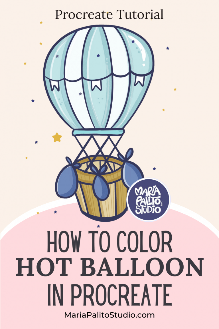 How to Draw a Hot Balloon in Procreate