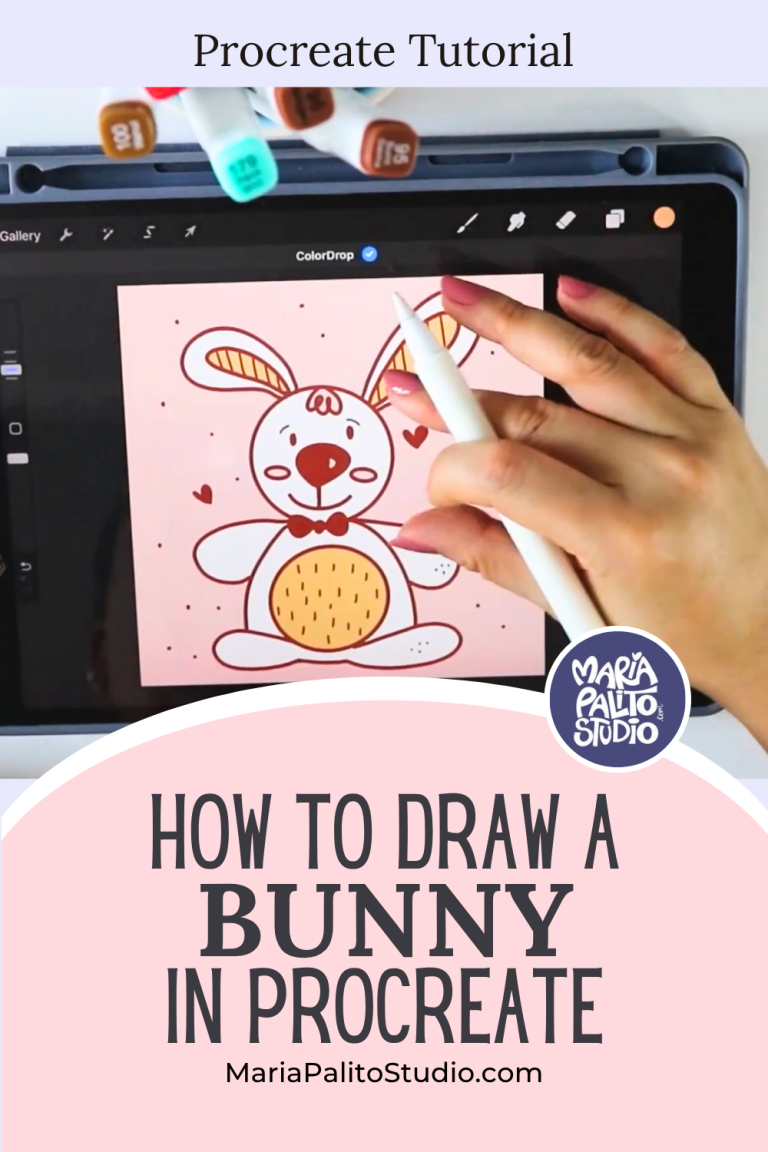 How to Draw a Cute Bunny in Procreate Tutorial