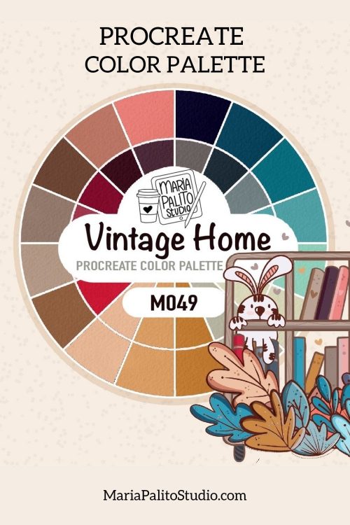 Procreate Color Palette "VINTAGE HOME"