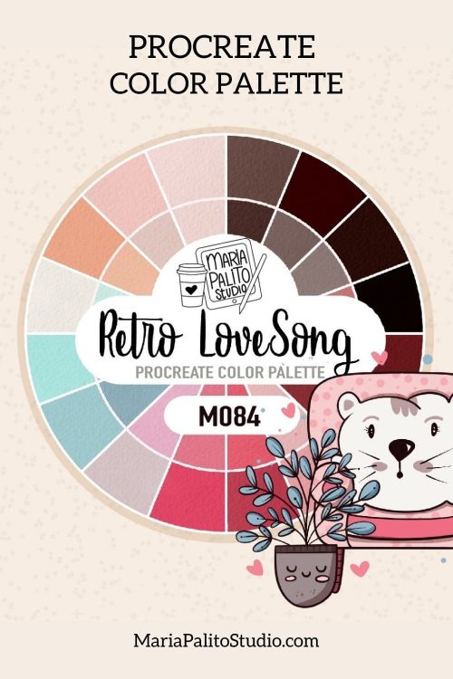 Procreate Color Palette "RETRO LOVE SONG"