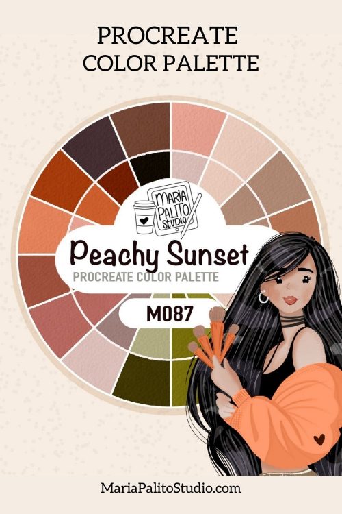 Procreate Color Palette "Peachy Sunset"