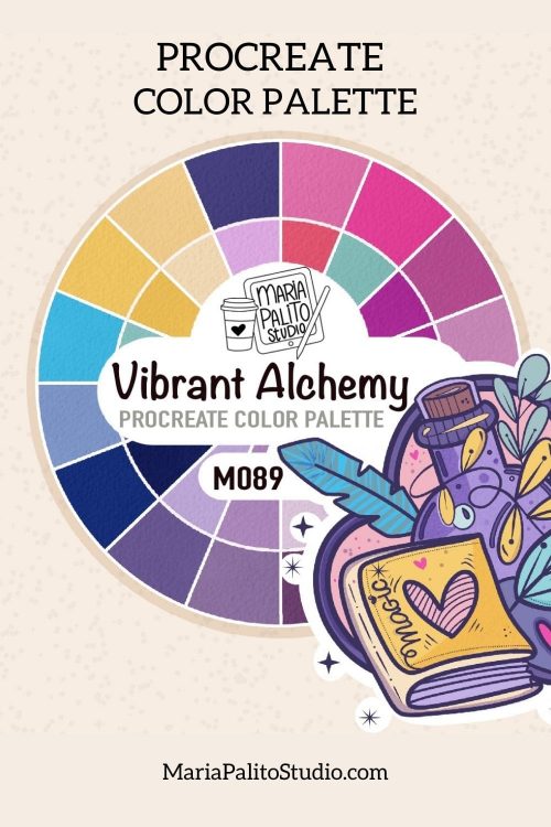 Procreate Color Palette "Vibrant Alchemy"