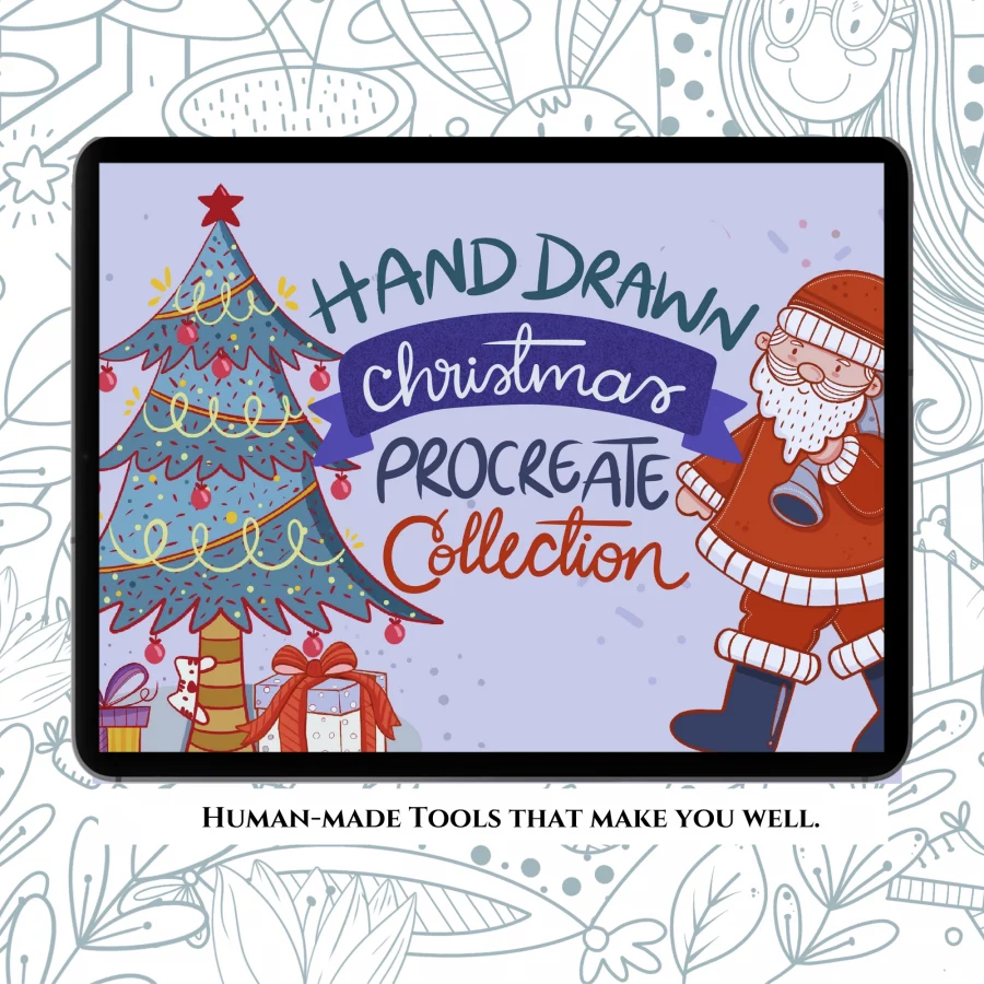 Christmas Procreate Brush set - MariaPalito Studio