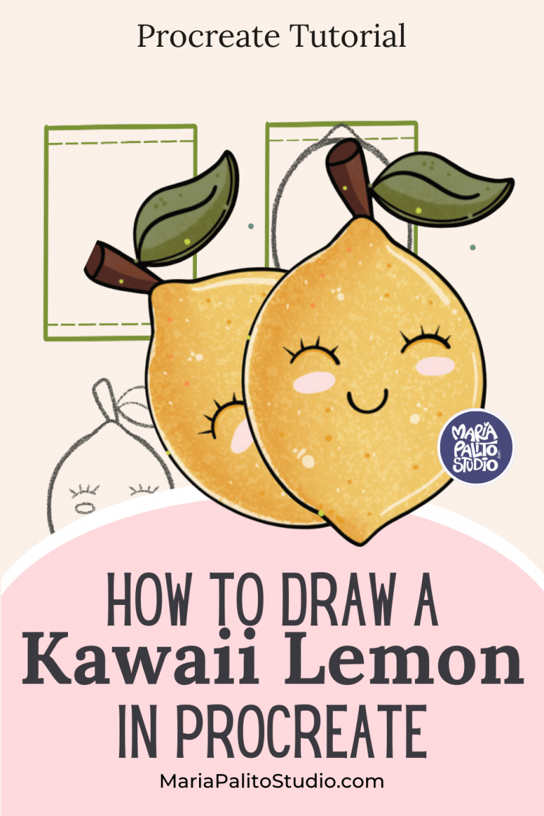 Tutorial: How to Draw a Kawaii Lemon in Procreate 🍋