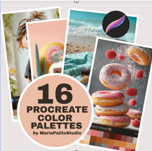 Free 16 Procreate Color palettes for Procreate Beginners. - MariaPalito ...