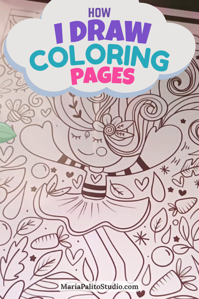 How I draw my coloring books in Procreate