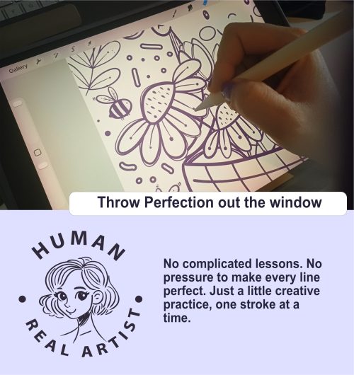 Leaves and Garden Hand-Drawn Procreate Tracing Book M121 - Image 3